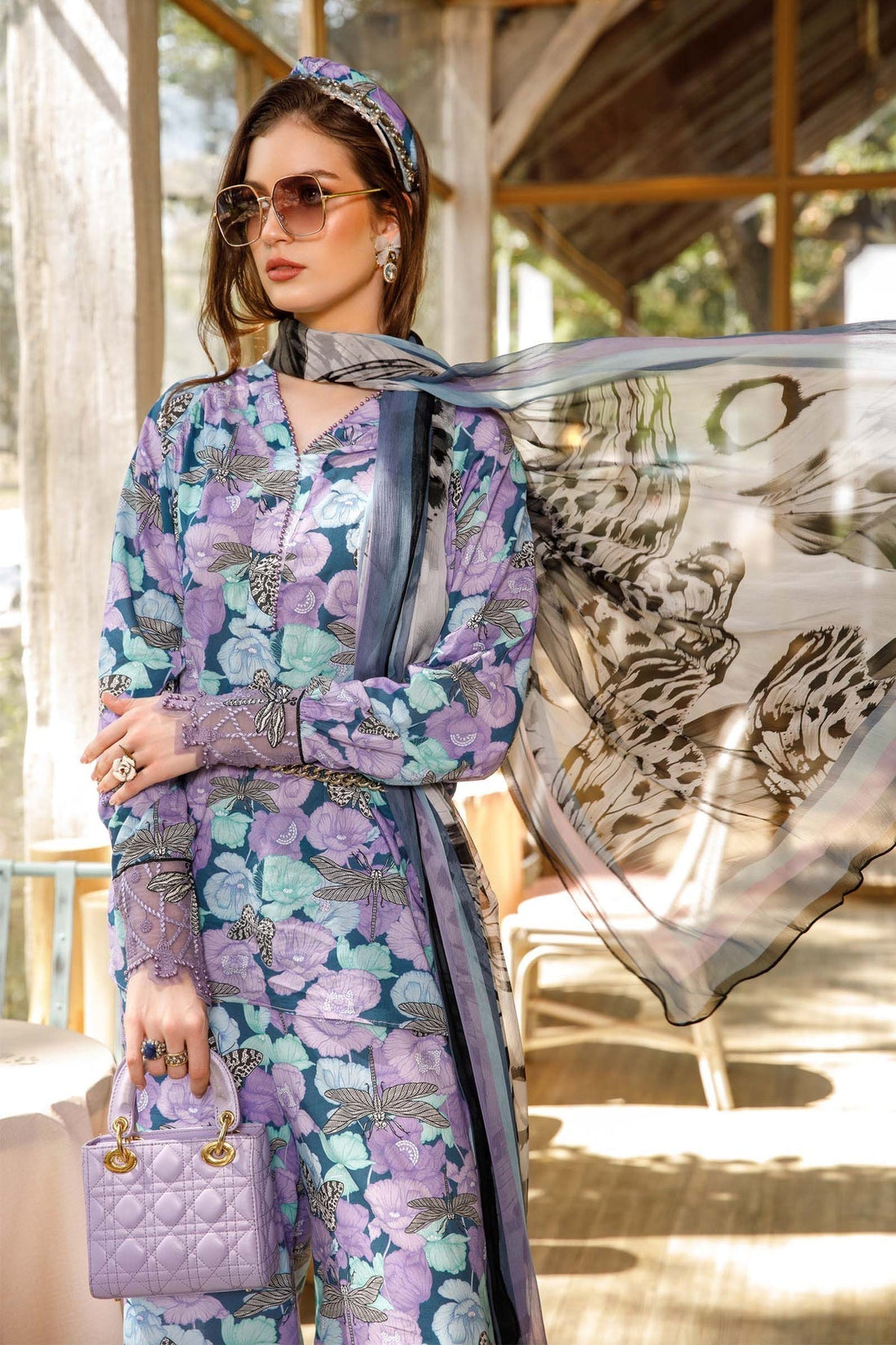 MARIA B DIGITAL LAWN D-96039 C - Riwayat-e-khas