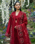Zevk | Flora Festive Lawn | RED ROSE