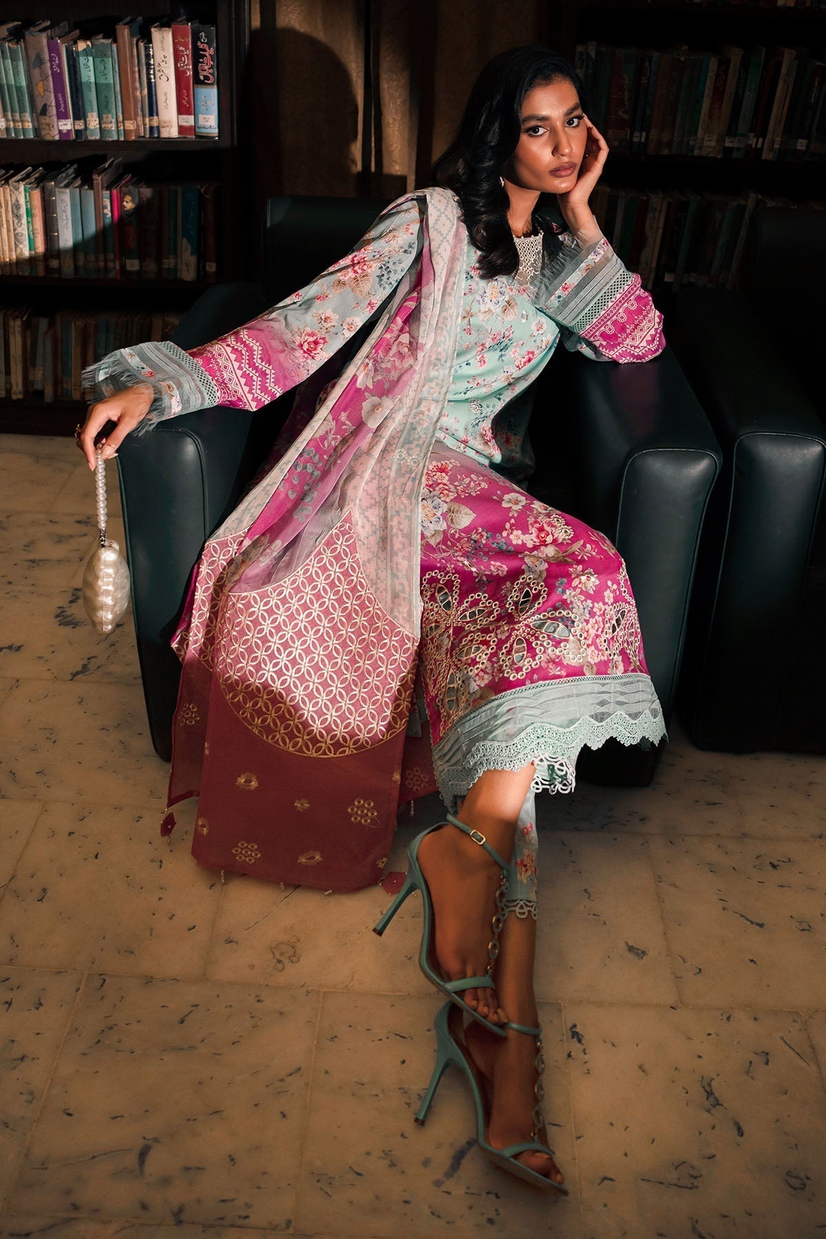 Nureh | Glam Girl Lawn | GL-16 - House Of Anaya