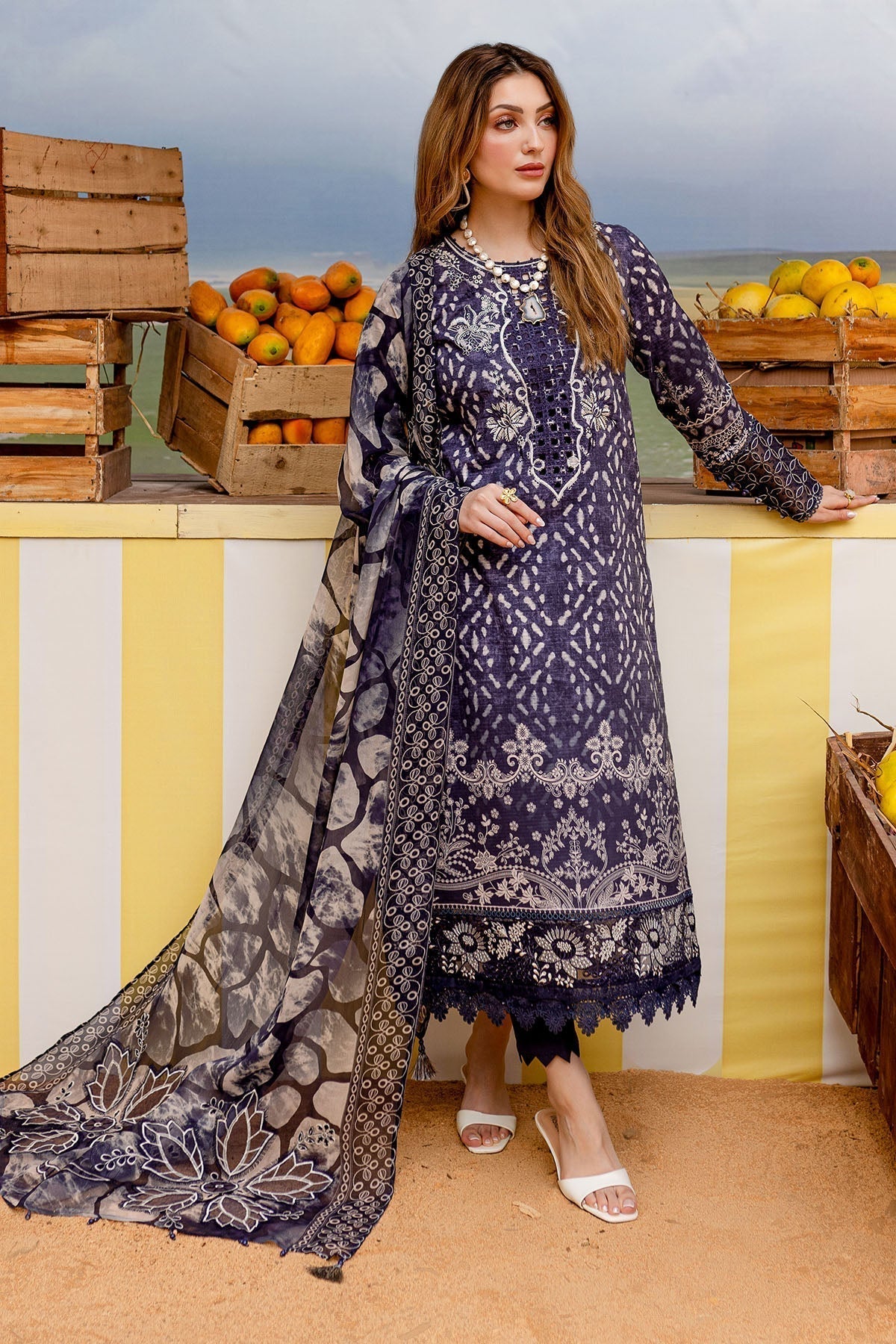 Nureh | Gardenia Lawn 25 | NSG-182 - House Of Anaya