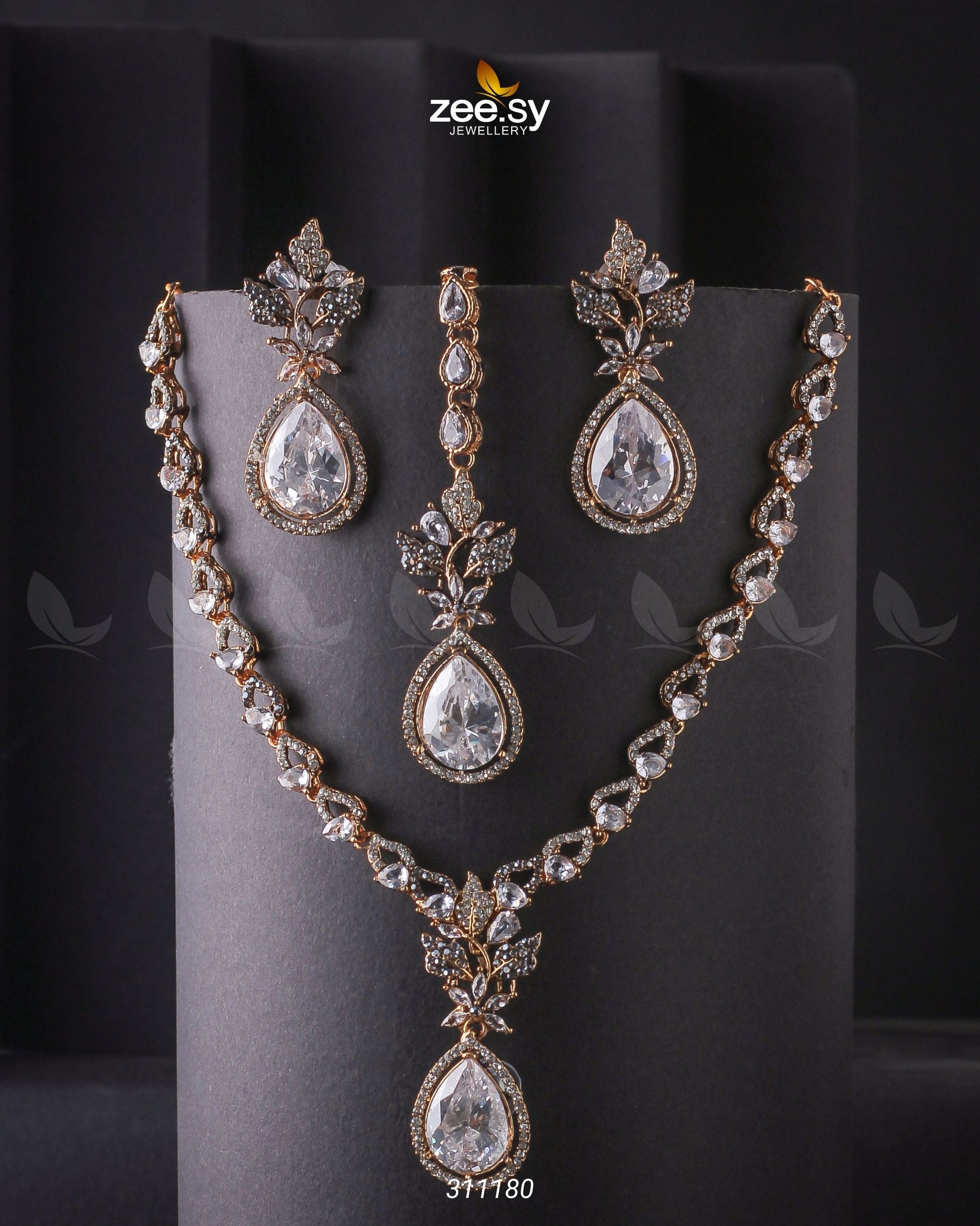 Opal Necklace Set - House Of Zarish