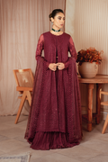 Iznik | Chiffon Kari | ICK-01 Embroidered Chiffon - House Of Anaya
