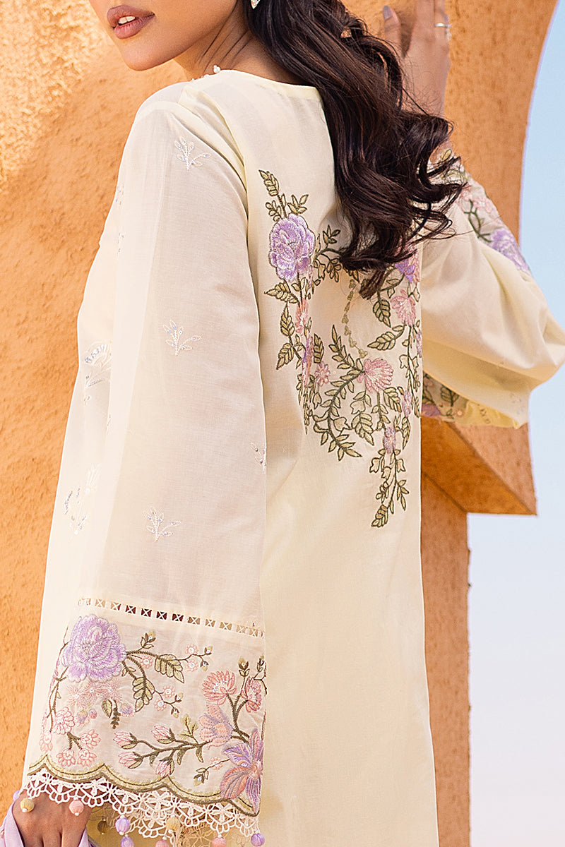 Cross Stitch | Eid Lawn 24 | SUBTLE CANARY - House Of Anaya