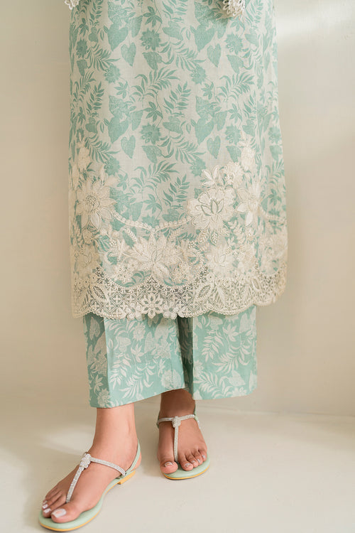 Baroque | Luxury Pret 24 | LAWN UF-677 - House Of Anaya