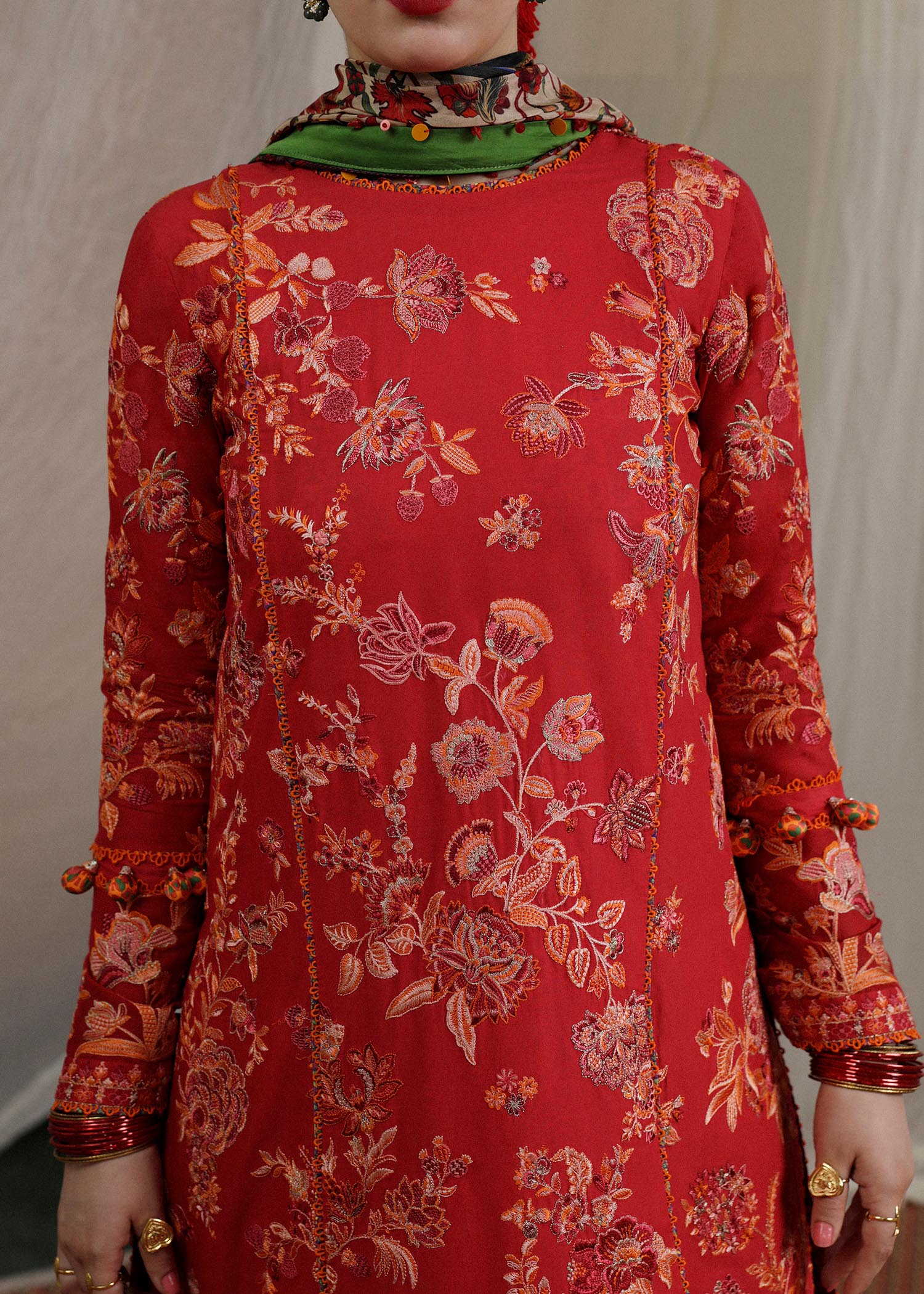 Hussain Rehar | Lawn SS 2023 | Berry - House Of Anaya