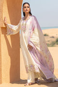 Cross Stitch | Eid Lawn 24 | SUBTLE CANARY - House Of Anaya