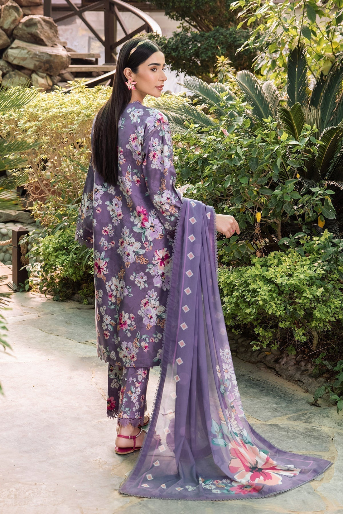 Alizeh | Sheen Lawn Prints 24 | INDIGO - House Of Anaya