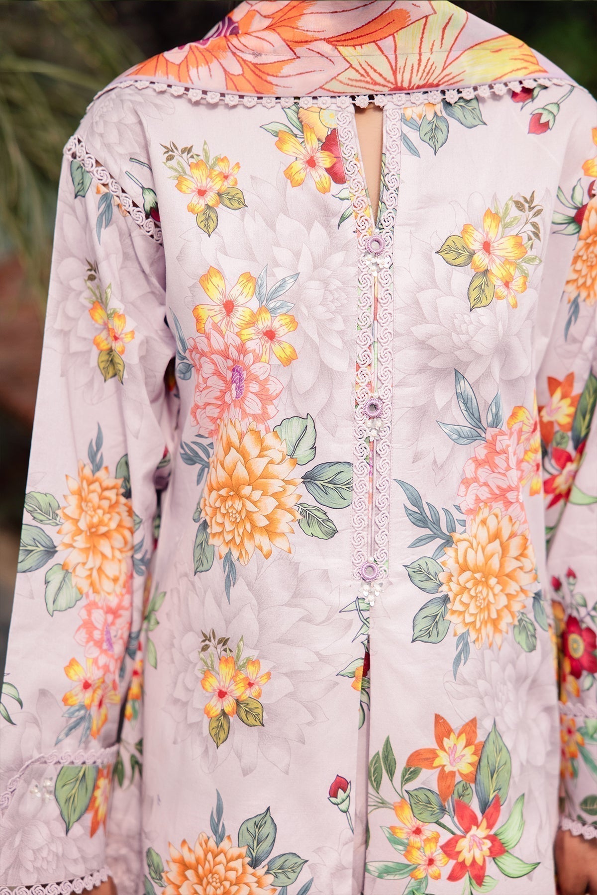 Alizeh | Sheen Lawn Prints 24 | FIONA - House Of Anaya
