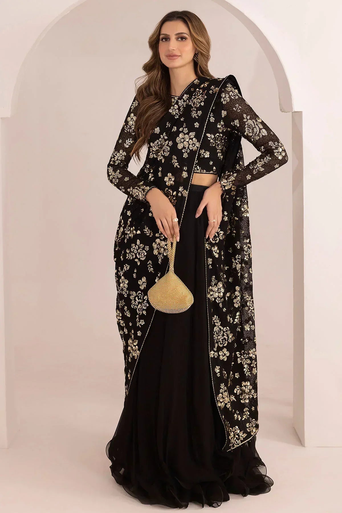 Jazmin | Formals Collection | EMBROIDERED CHIFFON UC-3021 - House Of Anaya
