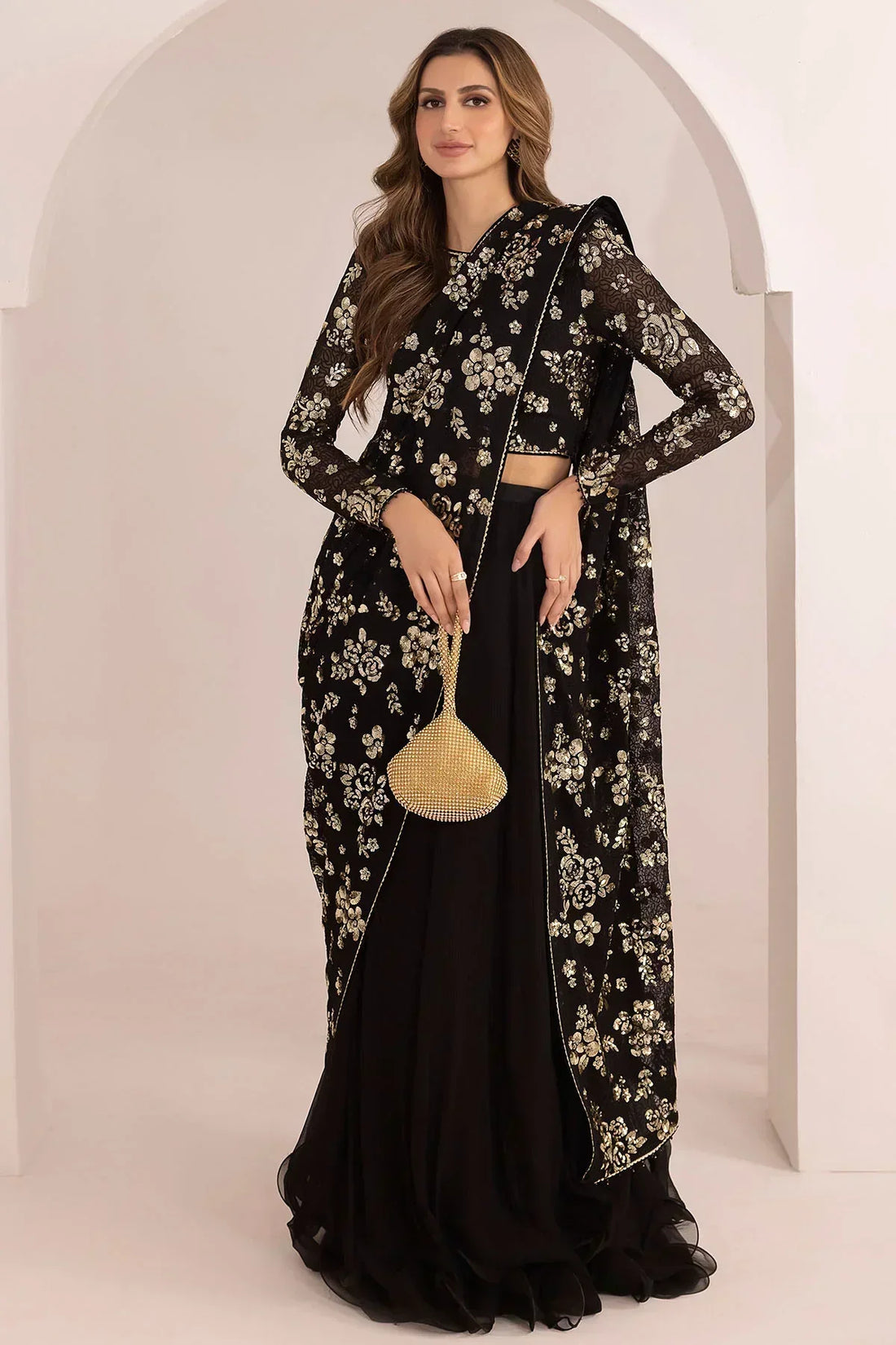Jazmin | Formals Collection | EMBROIDERED CHIFFON UC-3021 - House Of Anaya