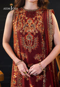 Asim Jofa | Lumiere Formals | AJLFC-05 EMBROIDERED SLUB LAWN