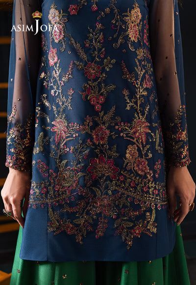 Asim Jofa | Lumiere Formals | AJLFC-07 EMBROIDERED NET
