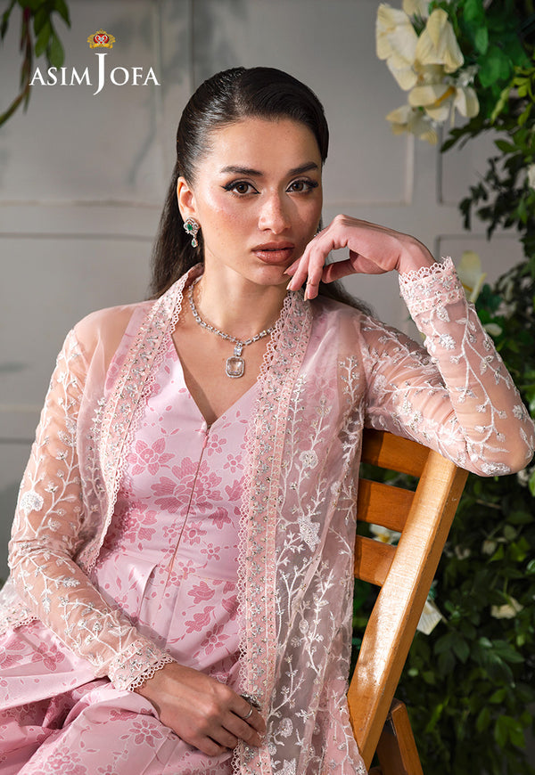 Asim Jofa | Lumiere Formals | AJLFC-02 EMBROIDERED ORGANZA