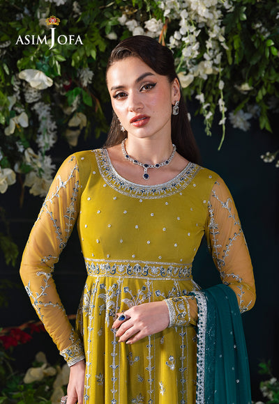 Asim Jofa | Lumiere Formals | AJLFC-10 EMBROIDERED NET