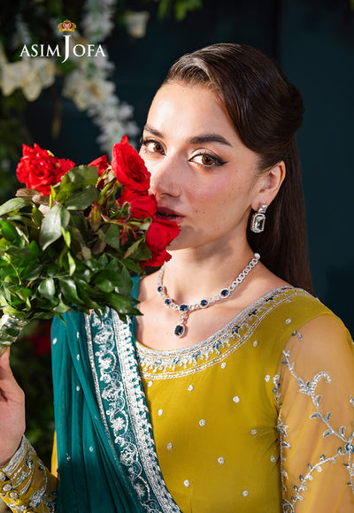 Asim Jofa | Lumiere Formals | AJLFC-10 EMBROIDERED NET