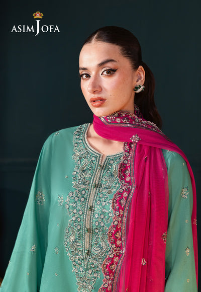 Asim Jofa | Lumiere Formals | AJLFC-04 EMBROIDERED RAW SILK