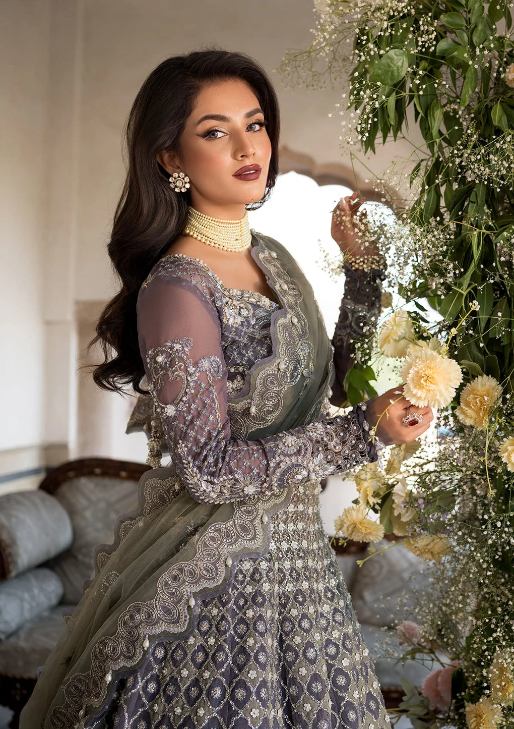 Elaf Premium | Formal Handwork Collection | EFH-02 NAZNEEN - House Of Anaya