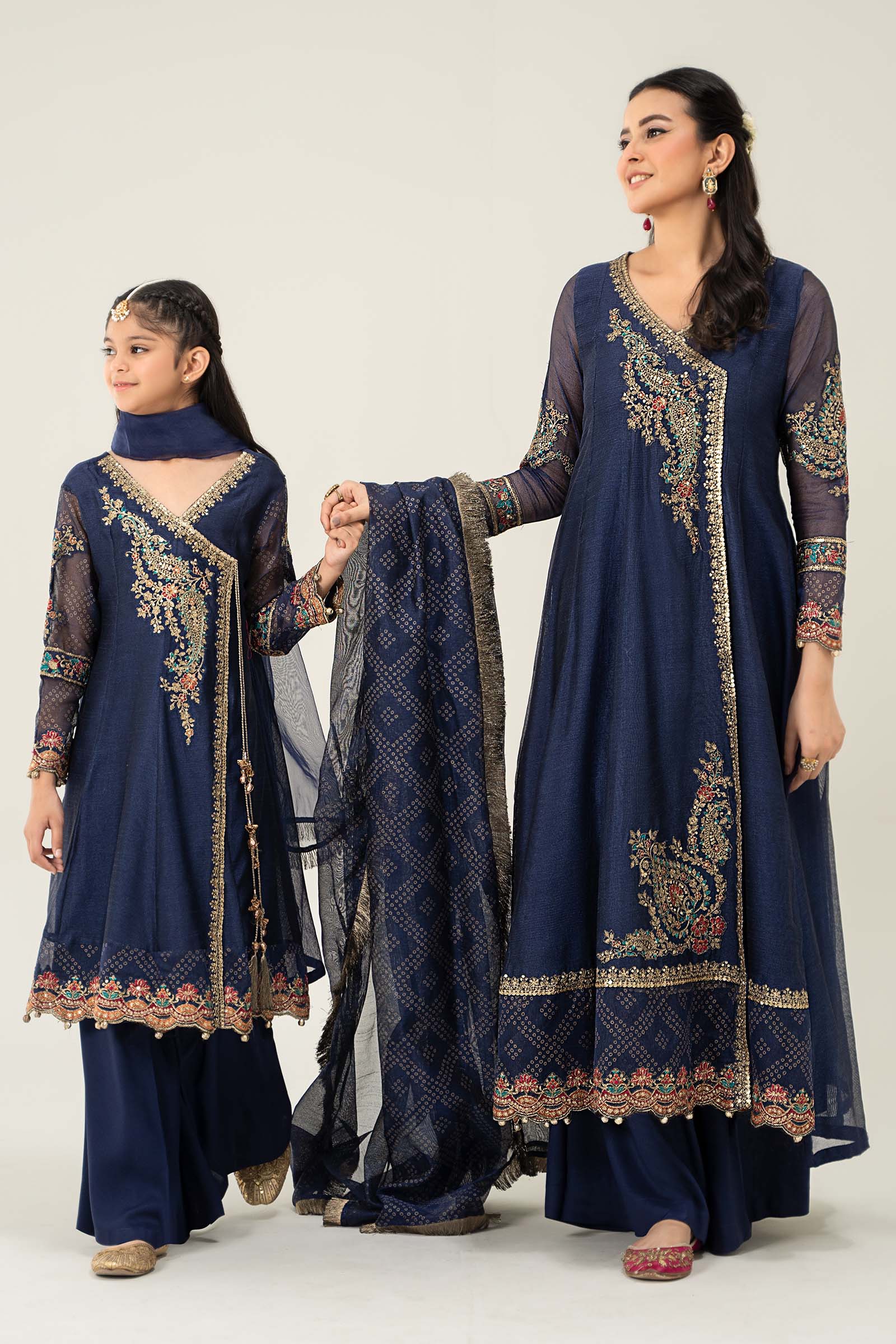 Maria B | 3 Piece Embroidered Paper Cotton Suit | MKD-W24-22 - Libasekhas