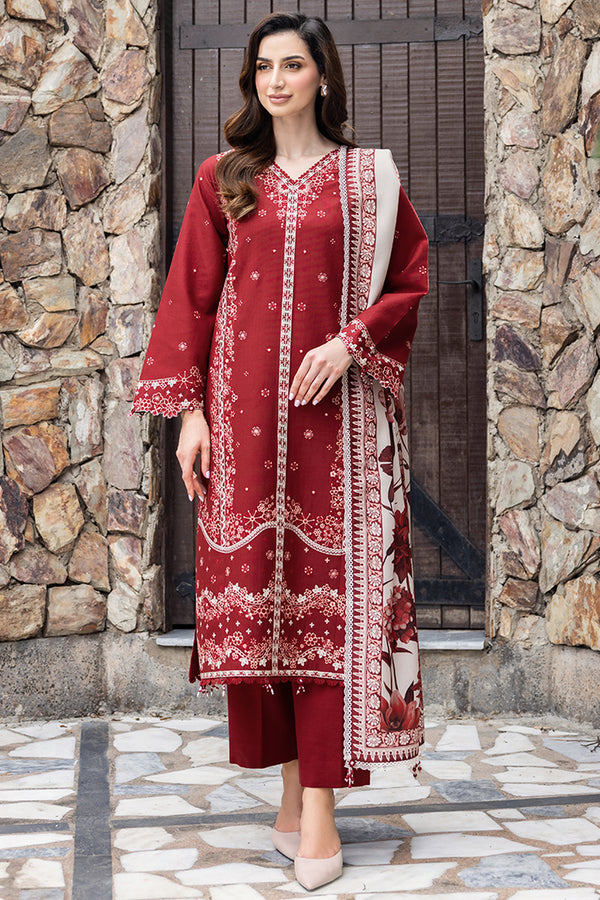 Farasha | Eminence Khaddar 25 | Claret