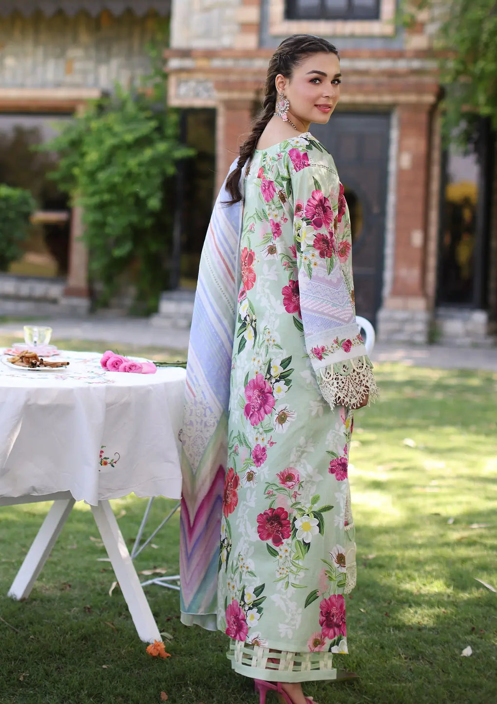 Elaf Premium | Prints Chikankari 24 | 06B OASIS - House Of Anaya