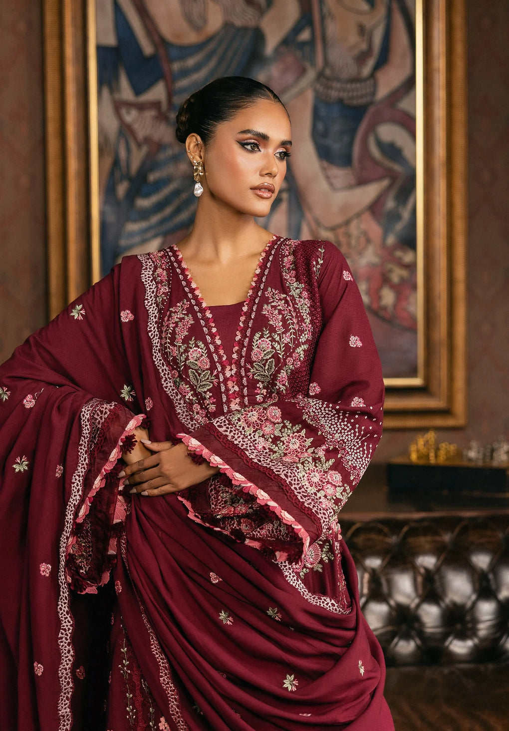 Elaf Premium | Luxury Winter 25 | EWK-4B CRIMSONELLE