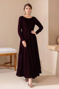 SOLID VELVET FROCK PR-854 - House of Zarish