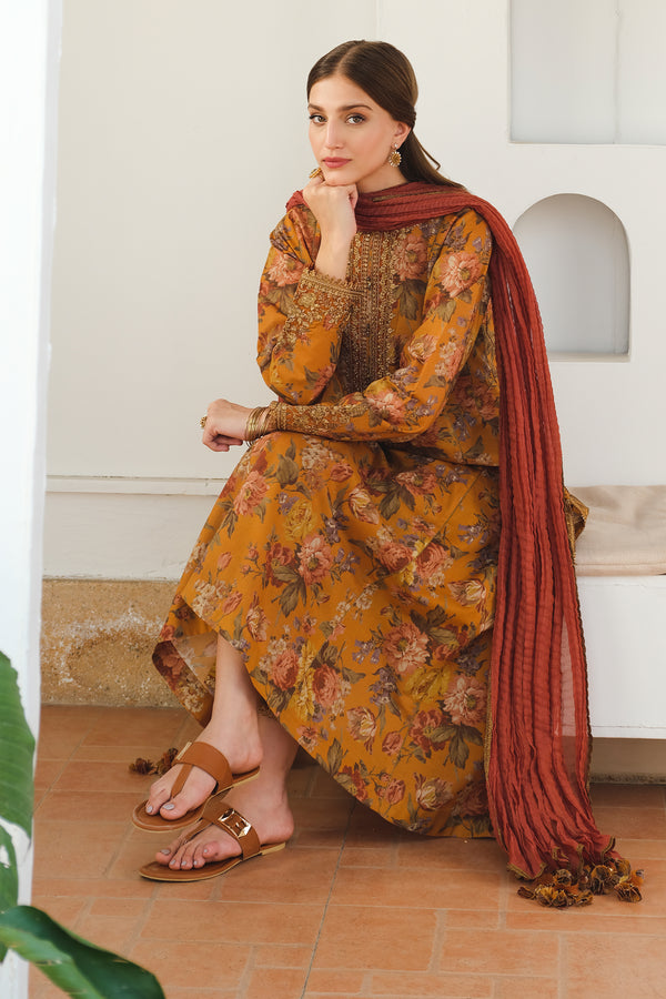 Baroque | Luxury Pret 24 | LAWN UF-653 - House Of Anaya