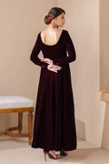 SOLID VELVET FROCK PR-854 - House of Zarish