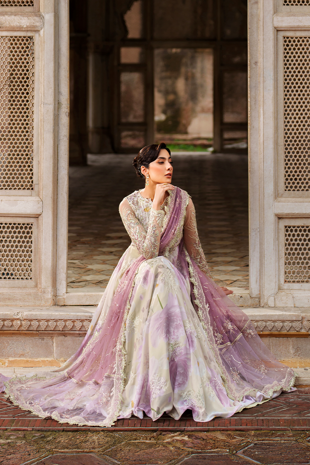 Iznik | Festive Formal | UE-546 Embroidered Chiffon