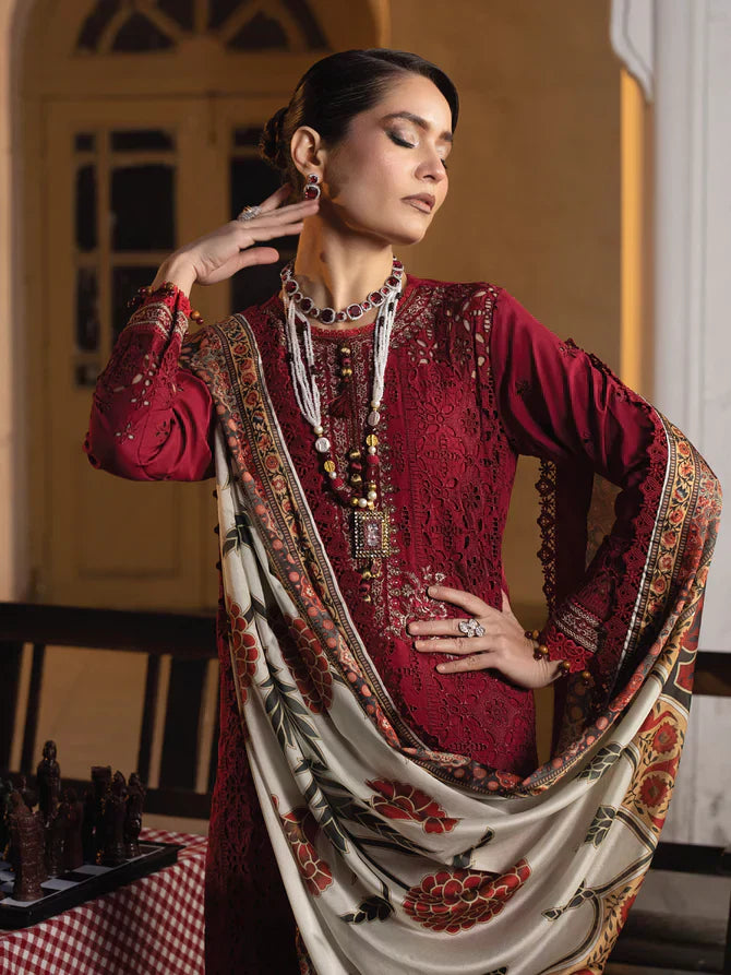 Faiza Faisal | Maya Luxury Lawn | Elif - House Of Anaya