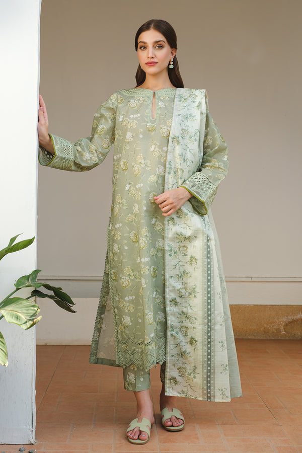 Baroque | Luxury Pret 24 | LAWN UF-654 - House Of Anaya