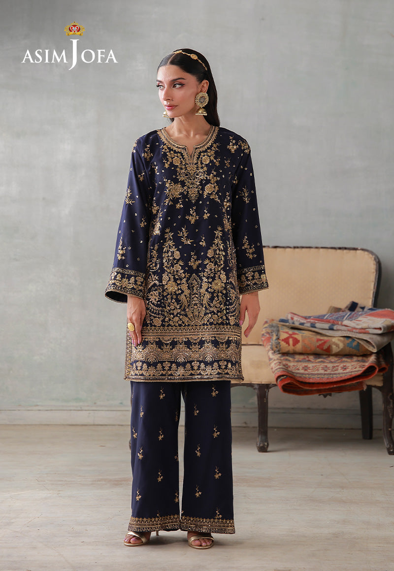 Asim Jofa | luxury Pret'26 | AJLPN-04 Embroidered Poly Silk Stitched 2pcs