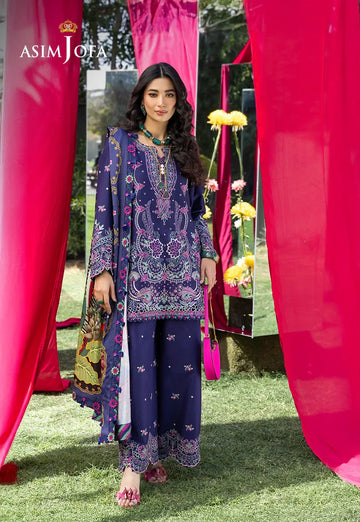 Asim Jofa | Ishq e Eid | AJULW-03 Embroidered Lawn 3 Pcs
