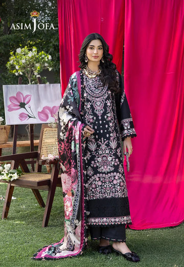 Asim Jofa | Ishq e Eid | AJULW-05 Embroidered Lawn 3 Pcs
