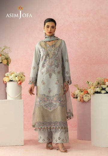 Asim Jofa | Ishq e Eid | AJULW-01 Embroidered Lawn 3 Pcs