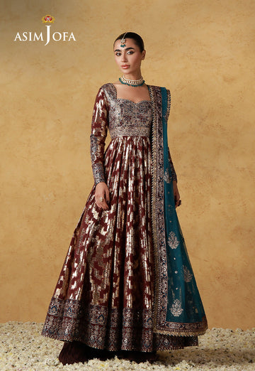 Asim Jofa | Ishq e Eid | AJULN-18 Embroidered Banarasi 3 Pcs