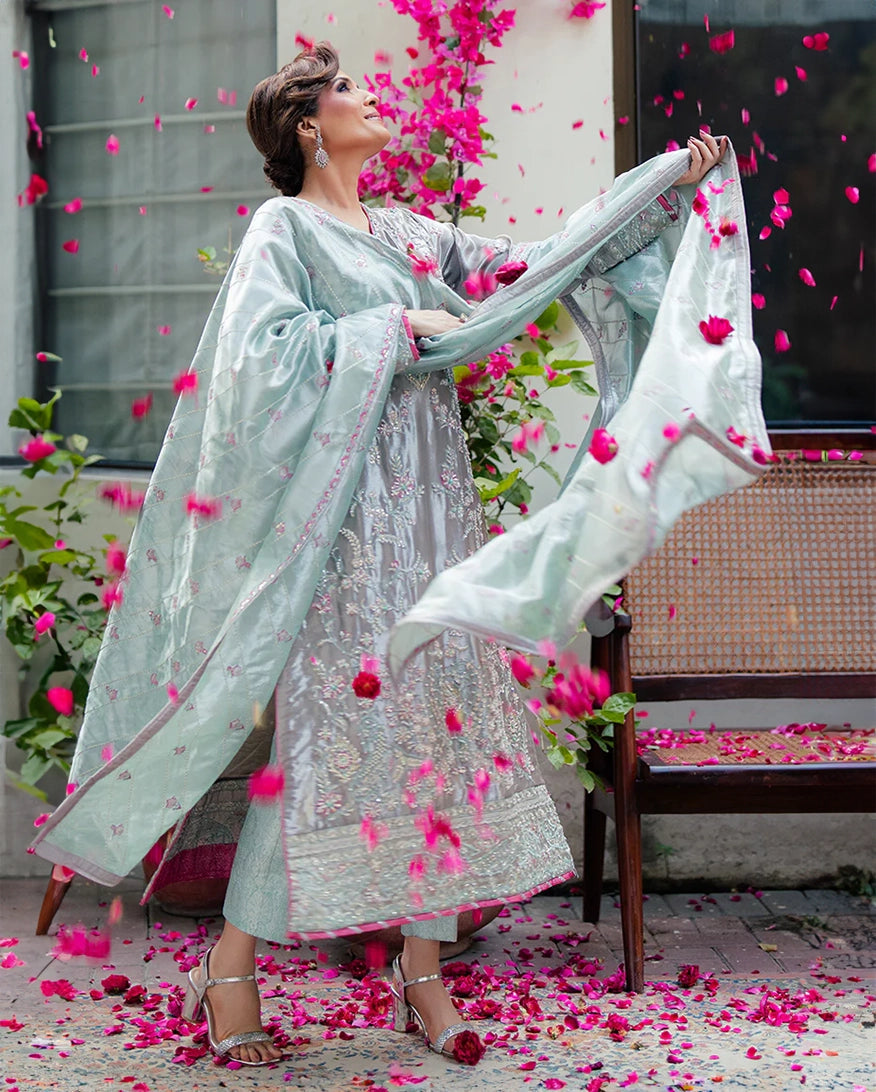 Mushq | Sunehri Lama Silk | Resham