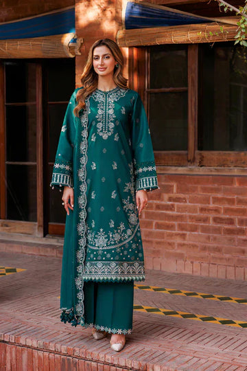 Farasha | Kaavish Lawn 24 | TEAL GARLAND - House Of Anaya