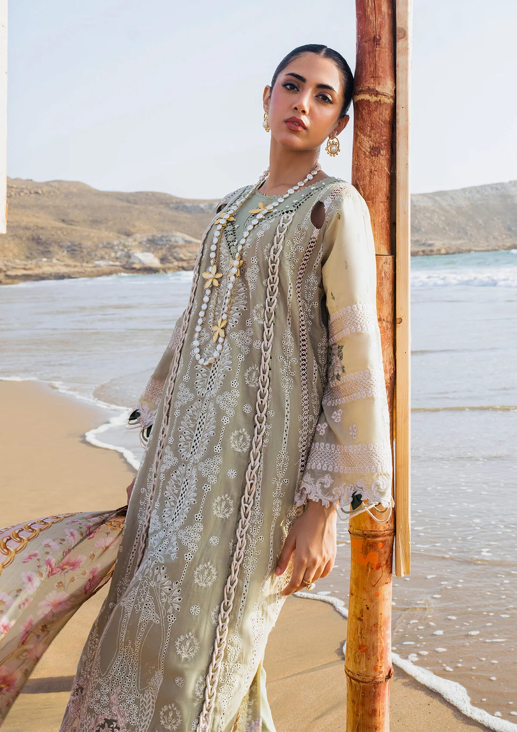 Elaf Premium | Hai Kuch Festive Lawn 24 | EHK-08 Pur Shokh - House Of Anaya