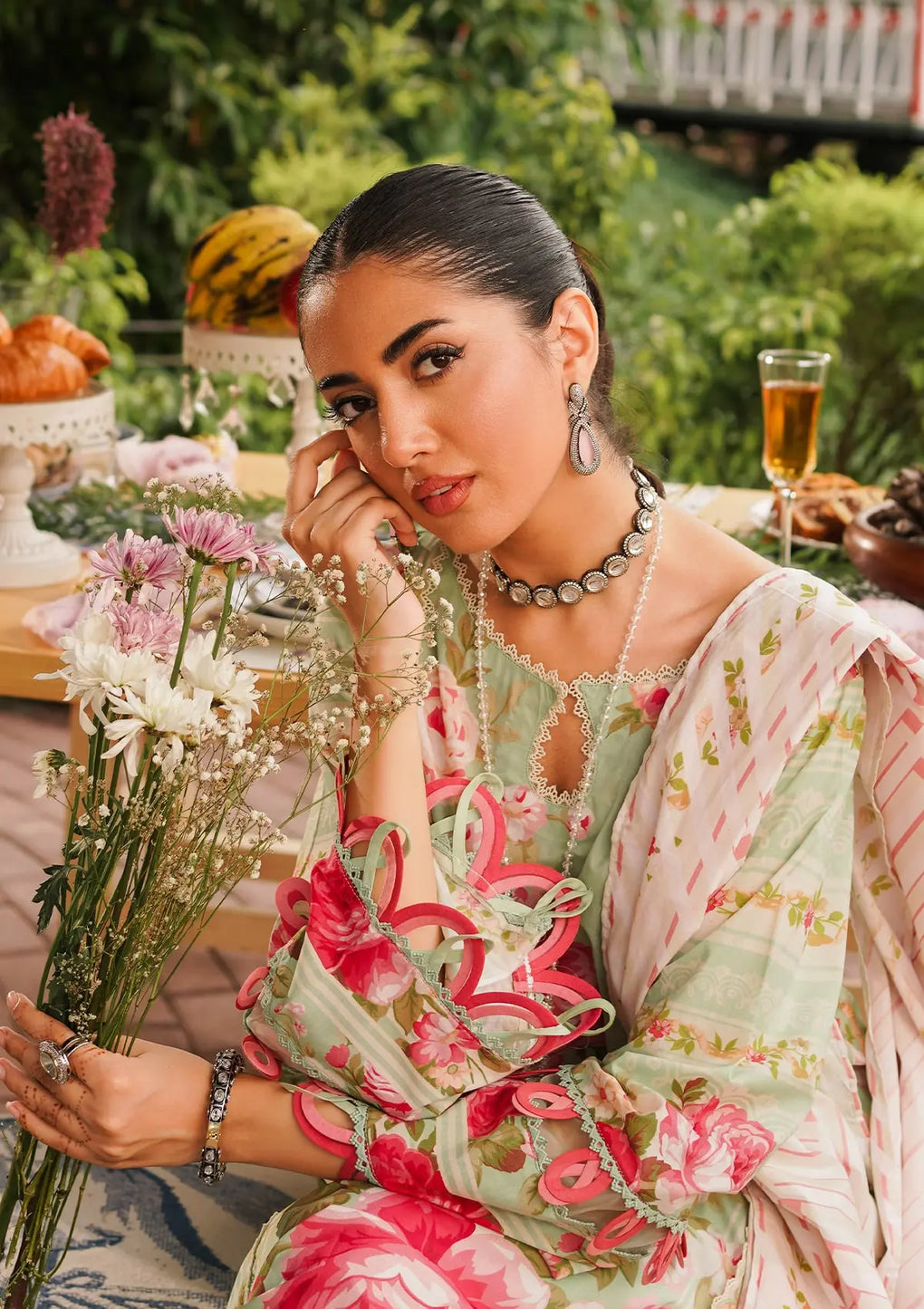 Elaf Premium | Printed Collection 24 | EEP-05A - Mint To Be - House Of Anaya
