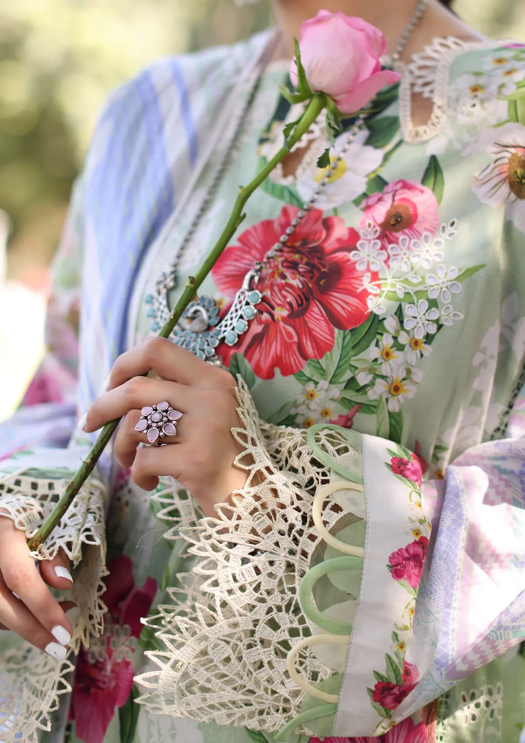 Elaf Premium | Prints Chikankari 24 | 06B OASIS - House Of Anaya