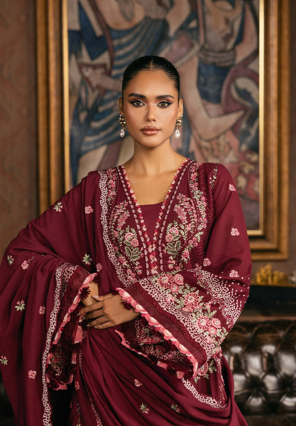 Elaf Premium | Luxury Winter 25 | EWK-4B CRIMSONELLE