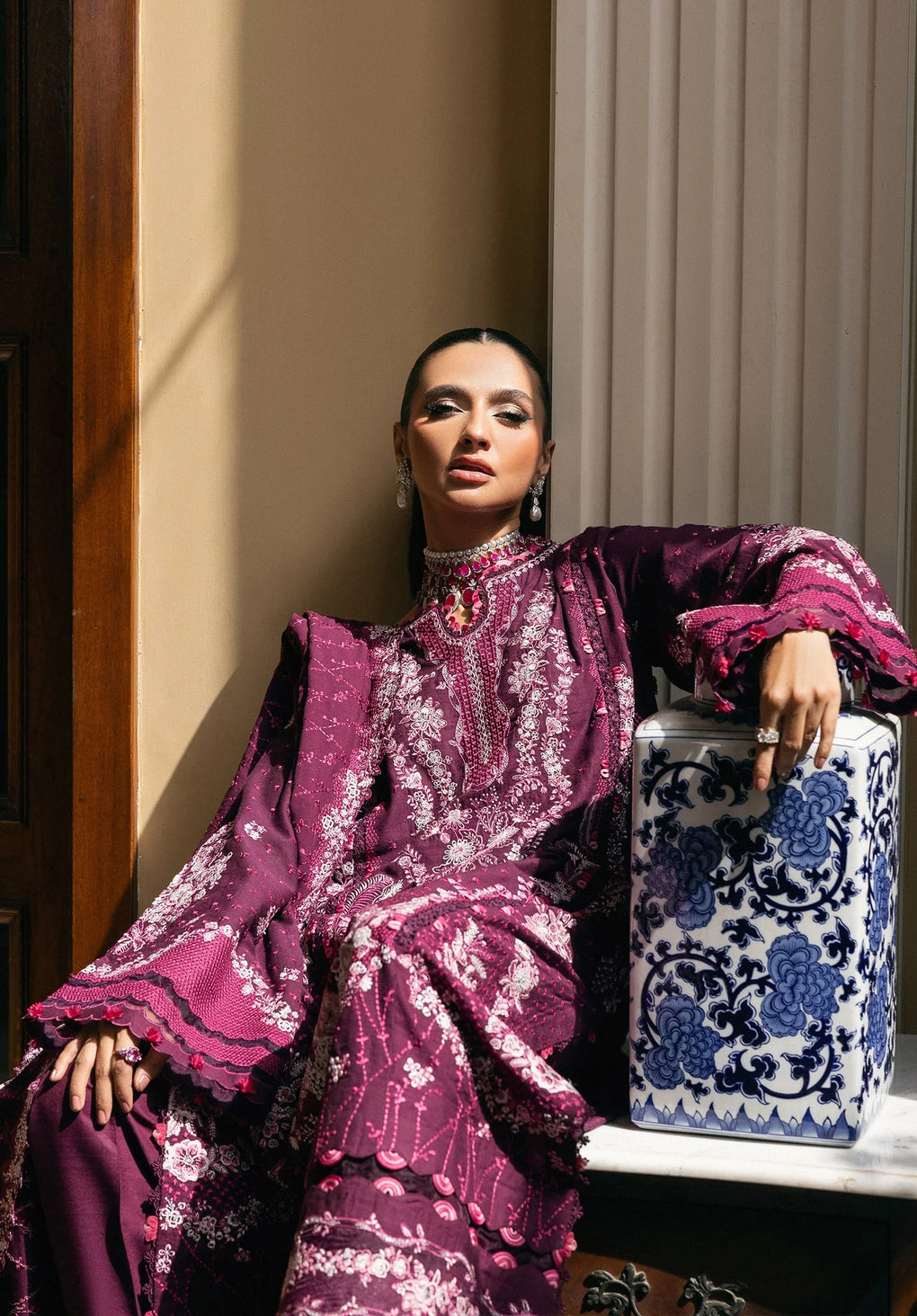 Elaf Premium | Luxury Winter 25 | EWK-2B BERRYBLUSH