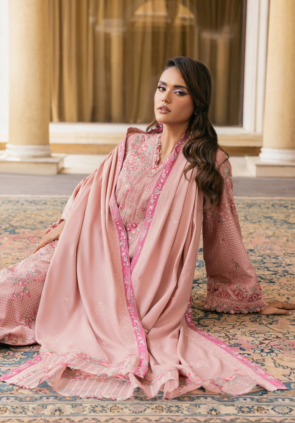 Elaf Premium | Luxury Winter 25 | EWK-3A DUSTYROSE