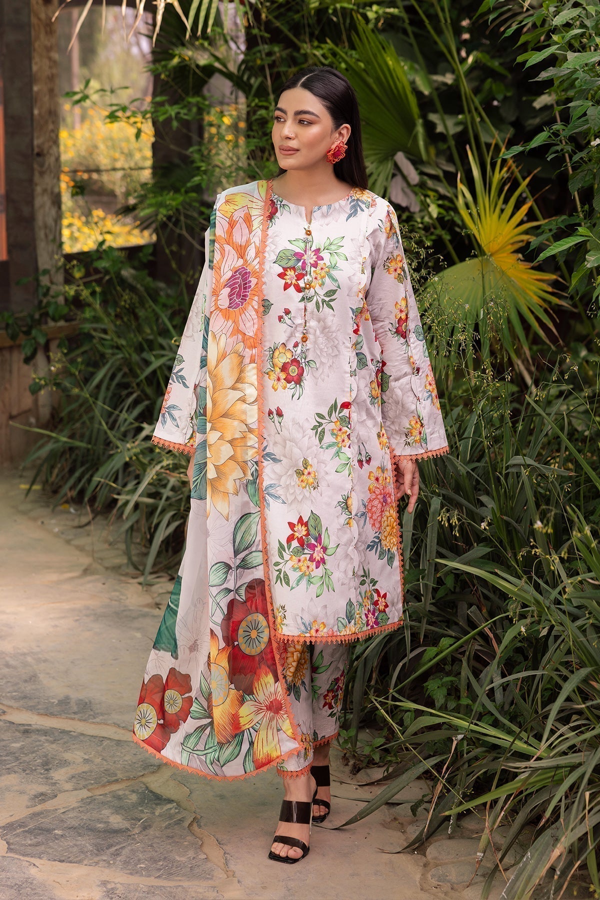 Alizeh | Sheen Lawn Prints 24 | ORCHID - House Of Anaya
