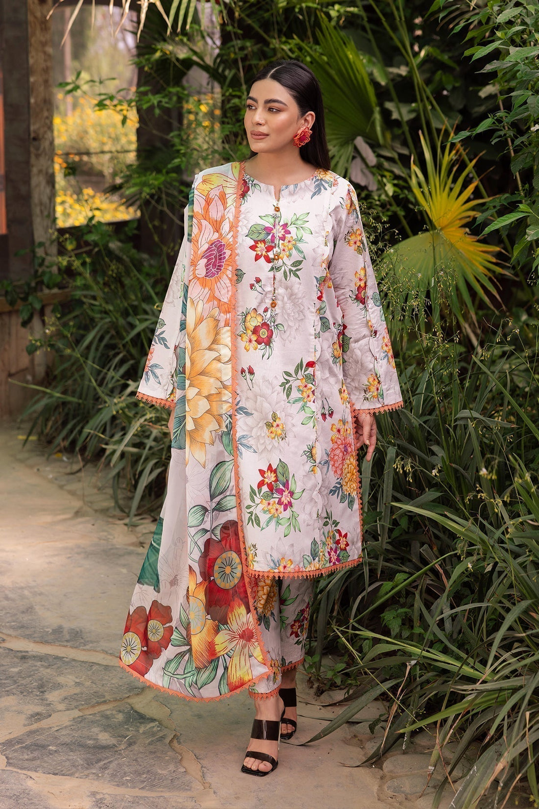 Alizeh | Sheen Lawn Prints 24 | ORCHID - House Of Anaya