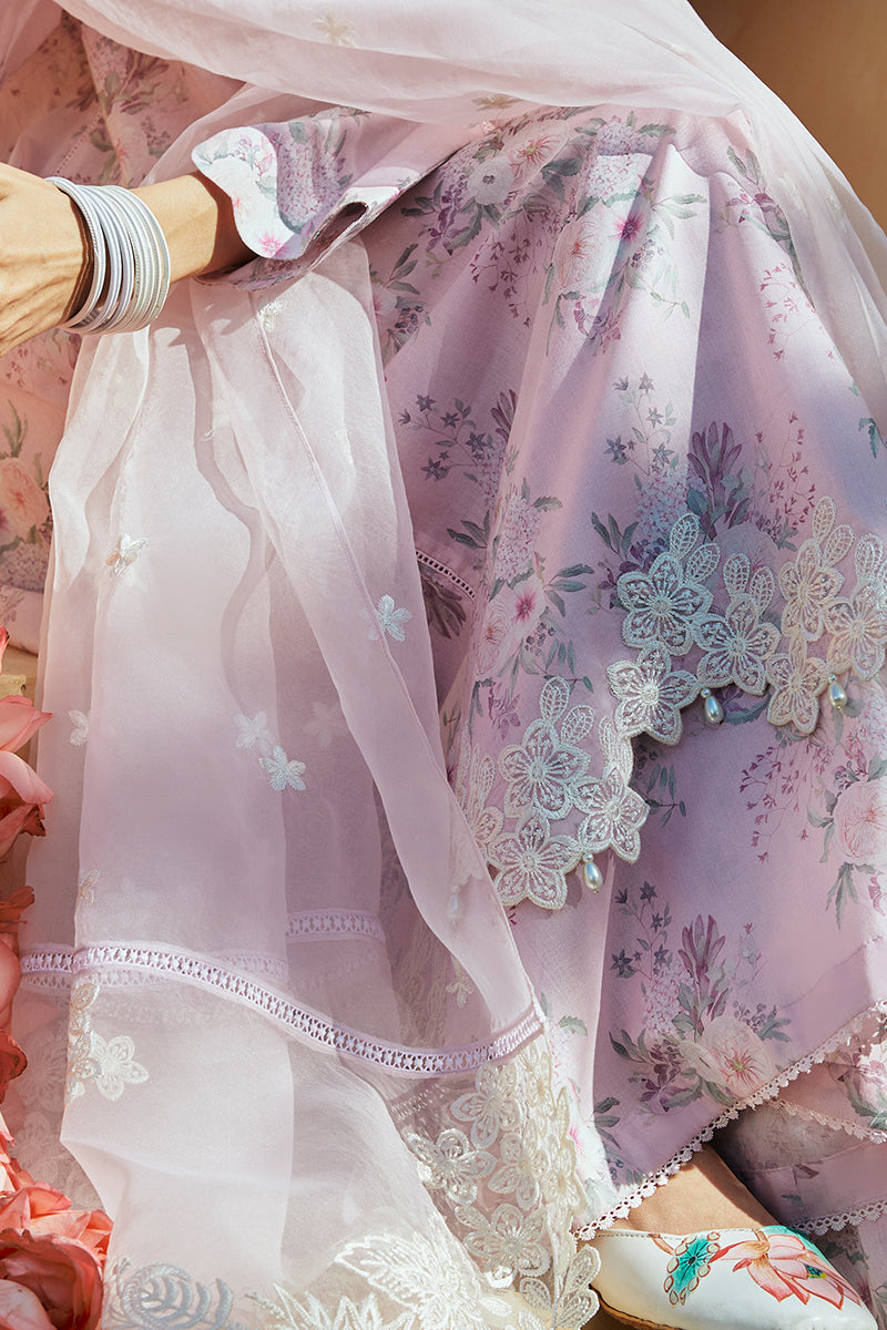 Cross Stitch | Premium Lawn 24 | SHADOW BERRY - House Of Anaya