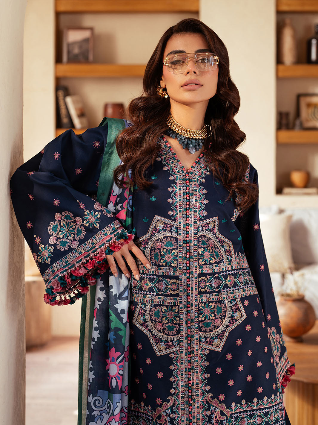 Bin Ilyas | Mehroze Luxury Lawn 25 | 92 - B