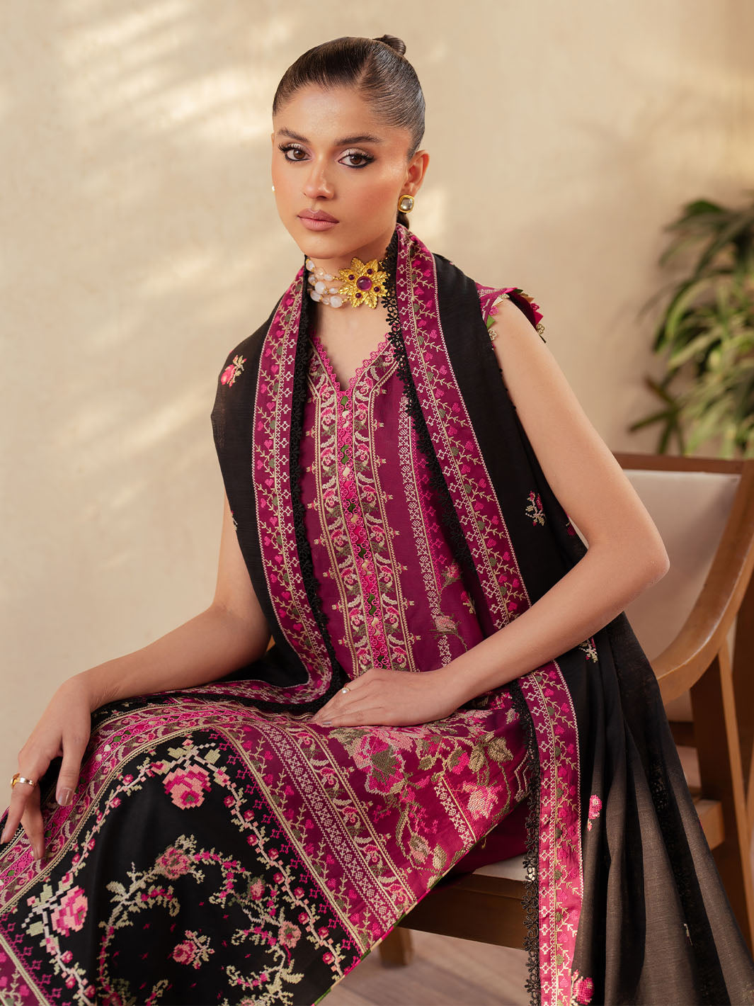 Bin Ilyas | Mehroze Luxury Lawn 25 | 95 - A