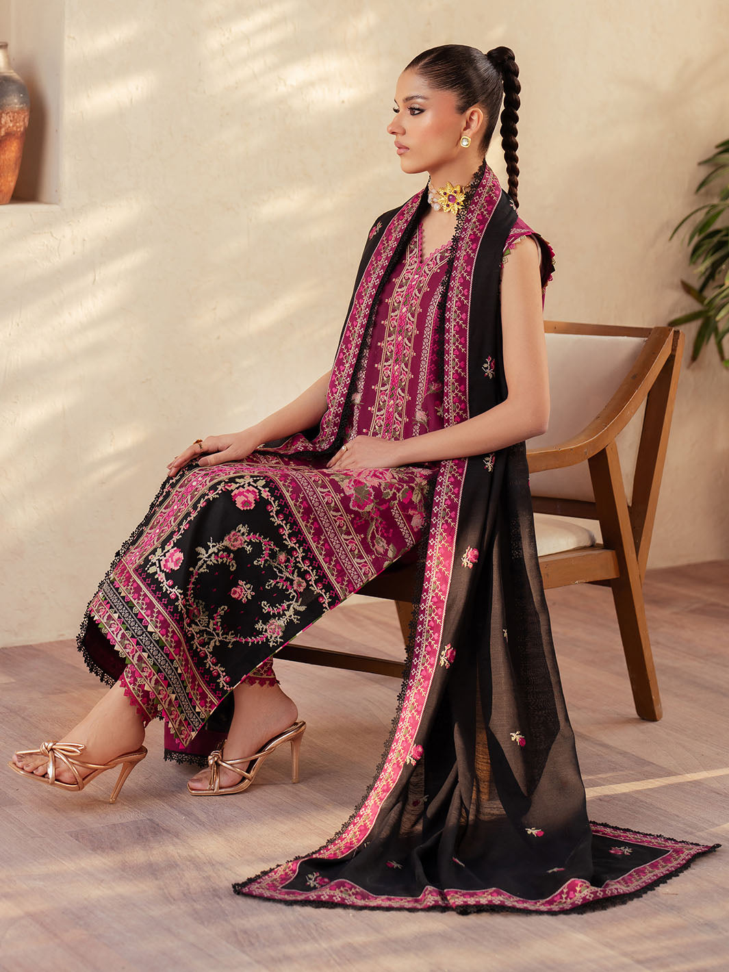 Bin Ilyas | Mehroze Luxury Lawn 25 | 95 - A